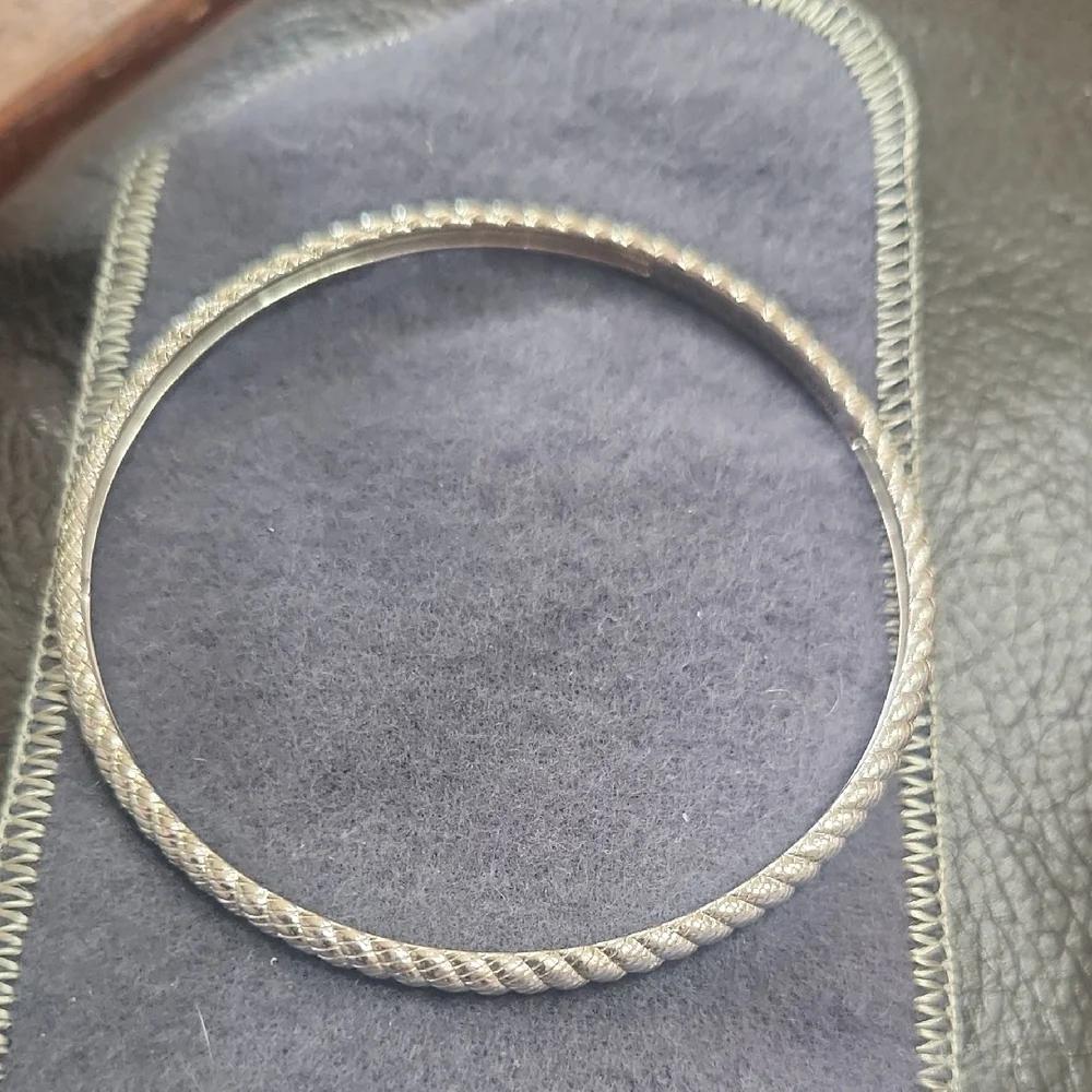 Judith Ripka Silver Textured Bracelet - Picture 1 of 3